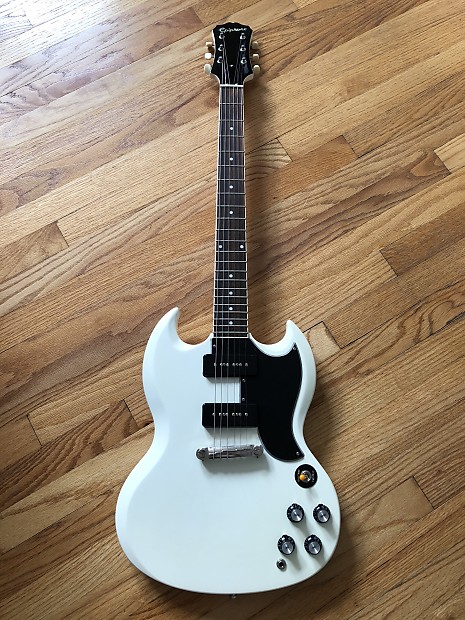 Epiphone SG 1961 50th Anniversary P90 2011 Alpine White | Reverb