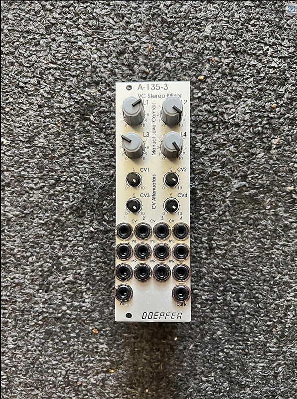 Doepfer A1353 VC Stereo Mixer 4x VCA Eurorack Module Reverb