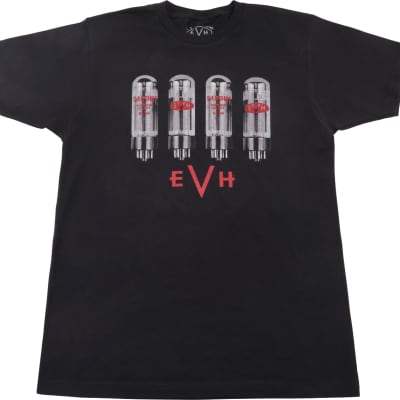 EVH Tube Logo Men's T-Shirt Black Medium image 1