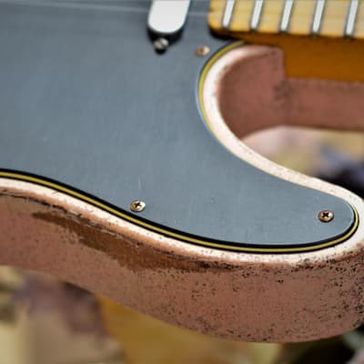 Fender American Telecaster Heavy Relic Nitro Shell Pink  w/ Maple Neck image 8