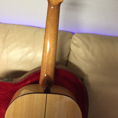 Thomas f60 nylon classical/flamenco guitar  with case blonde image 6