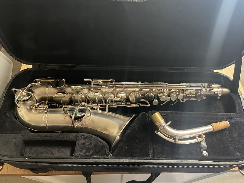 1929 Buescher True Tone Alto Saxophone - Silver | Reverb