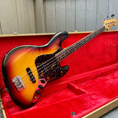 1980s Fernandes The Revival RJB-55 '60 Jazz Bass 3-Tone Sunburst