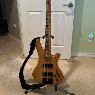Schecter Stiletto Studio-5 Active 5-String Bass 2020. Aged Natural Finish image 2