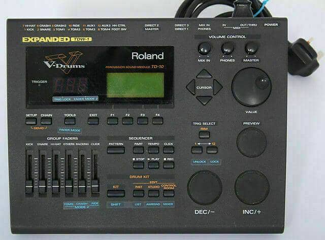 Roland TD-10 TDW1 EXPANDED Electronic Drum Kit Module/Brain + Master 50 Vex  Pack