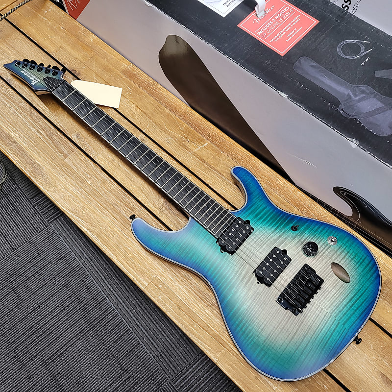 Ibanez SIX6FDFM-BCB Iron Label 2016 - Blue Space Burst | Reverb