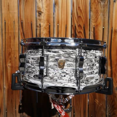 Ludwig USA Classic Series - 2024 LTD White Abalone wrap - 6.5 x 14"  Maple Snare Drum (2024) image 1