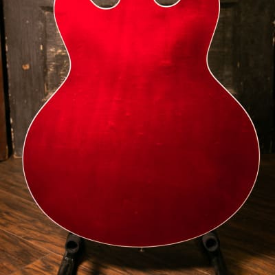 Vox Bobcat V90 Cherry Red Semi-Hollow Electric Guitar image 8