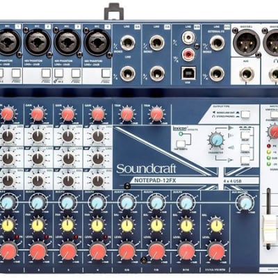 SoundCraft Notepad-12FX Analog Mixer With USB I/O And Lexicon Effects image 2