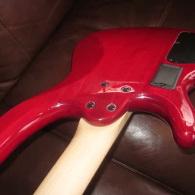 Cort  ACTION BASS PLUS TR 4-String Electric Bass Trans Red image 4