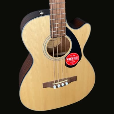 Fender CB-60SCE Classic Design Acoustic Bass in Natural image 2