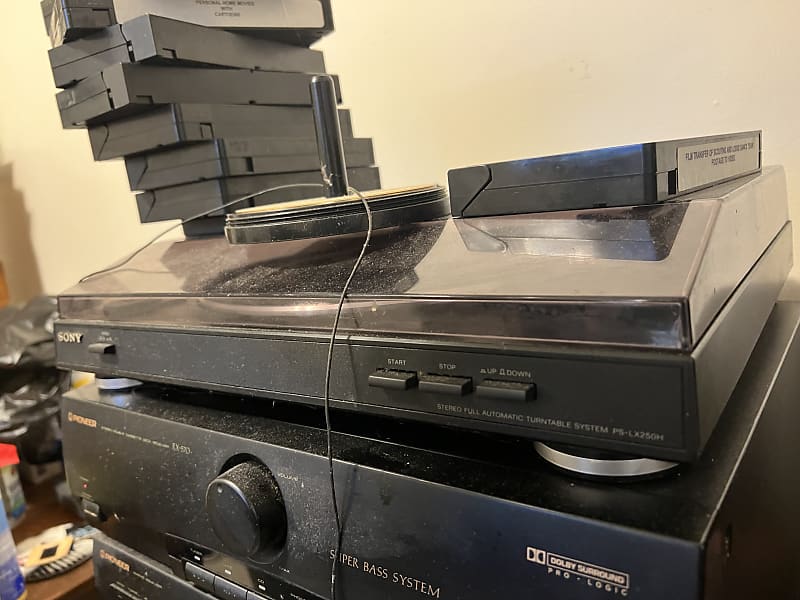 Sony PSLX250H Black Stereo Full Automatic Turntable System Reverb