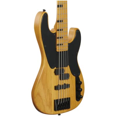 Schecter Model-T Session 5 Electric Bass, Natural Satin image 3