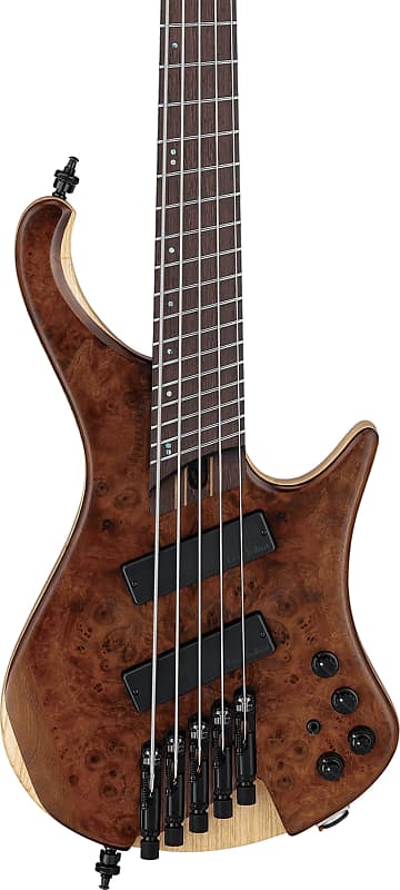 Ibanez EHB Ergonomic Headless 5-String Multi-Scale Bass, Natural Mocha w/ Bag image 1