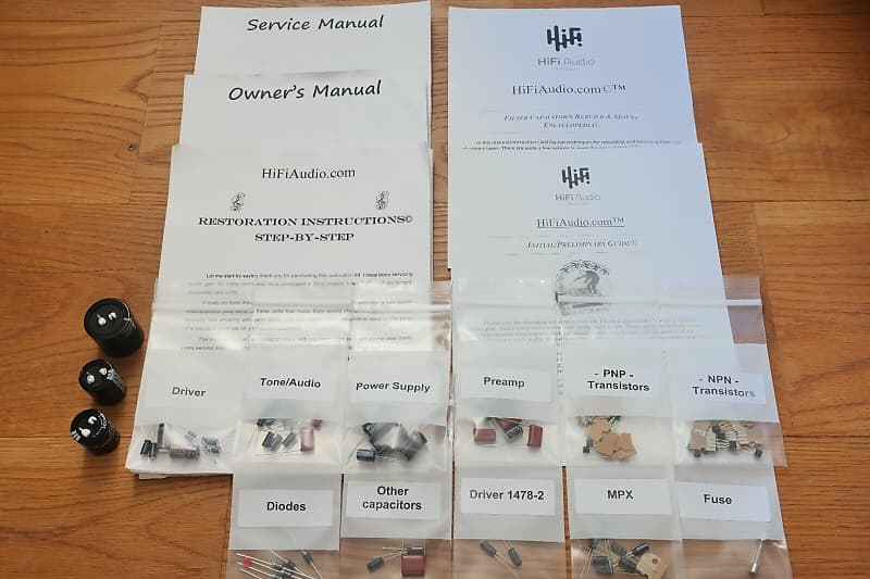 Fisher 500T restoration kit filter capacitor repair rebuild fix