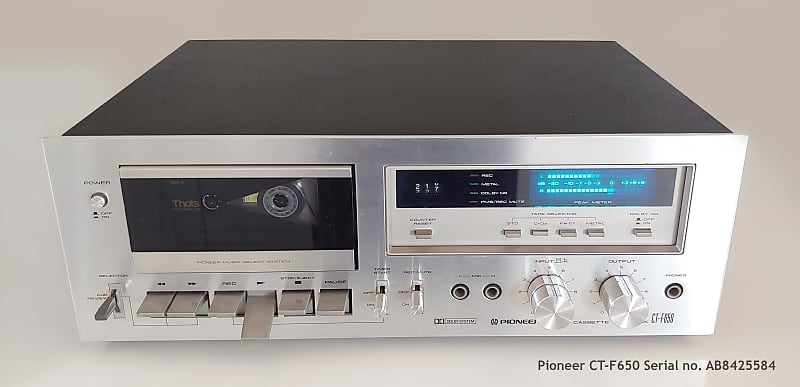 Iconic Pioneer CT-F650 Stereo Cassette Deck - FULLY SERVICED !!! image 1