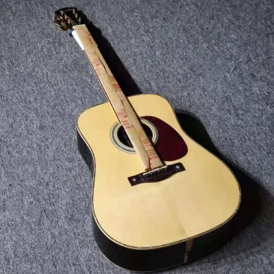 Farida R62 D62 Full Solid Acoustic Guitar with original hardcase image 13