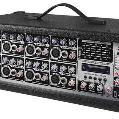 SZ8200U Studio-Z 8 Ch 800W Powered Mixer MP3 USB image 1