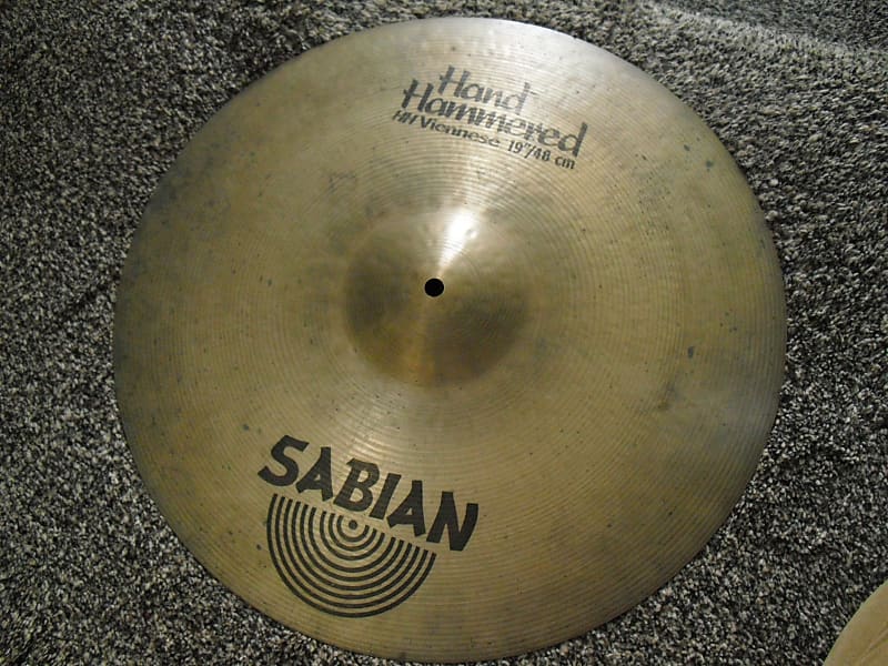 19" Sabian Hand Hammered HH Viennese Cymbal 1955g Reverb