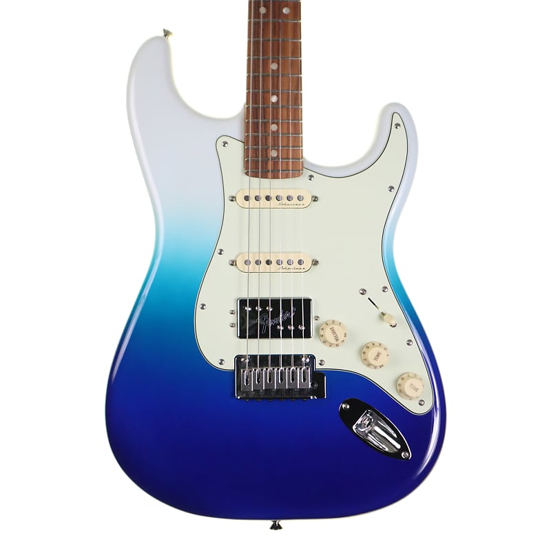 Fender Player Plus Stratocaster HSS Electric Guitar, Belair Blue with Gigbag image 1