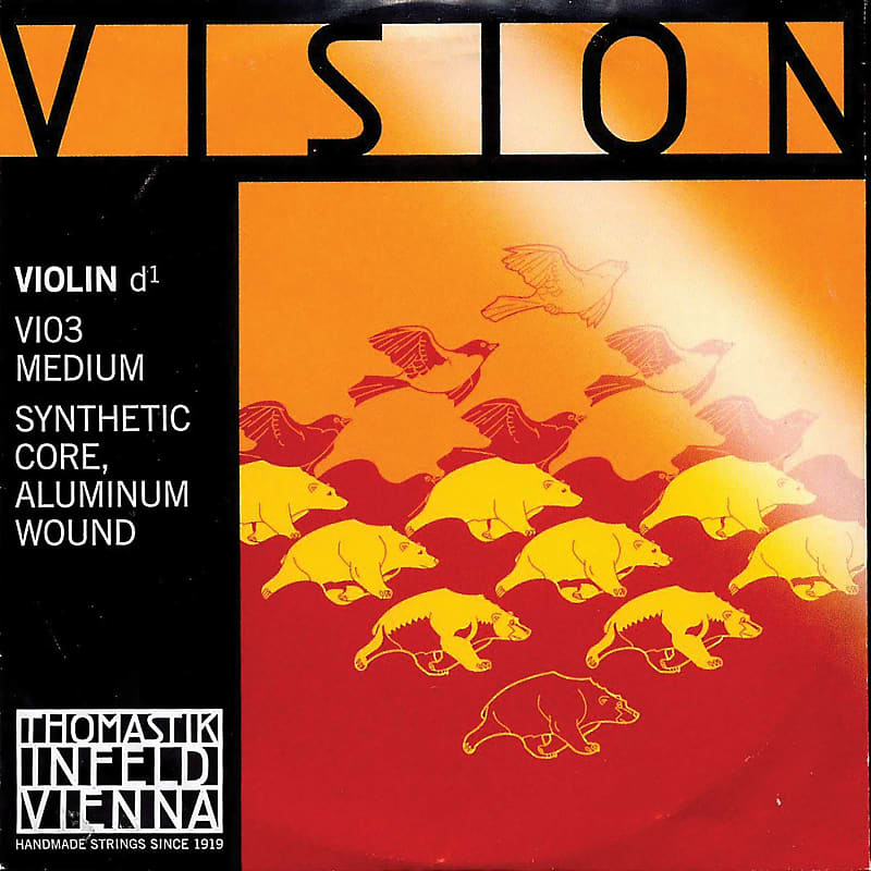 Thomastik Thomastik Vision 4/4 Violin D String - Medium Gauge - Aluminum/Synthetic image 1