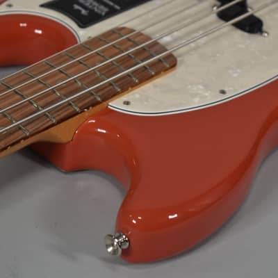 2022 Fender Vintera '60s Mustang Bass Fiesta Red Finish w/Gig Bag image 5
