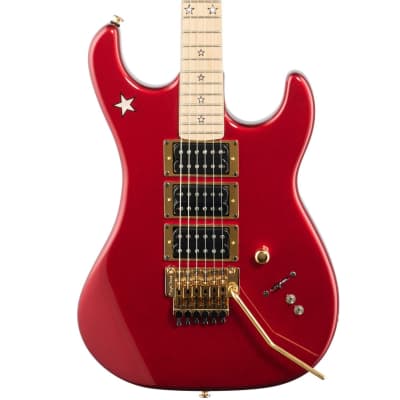 Kramer Jersey Star Electric Guitar, with Gold Floyd Rose, Candy Apple Red, Blemished for sale