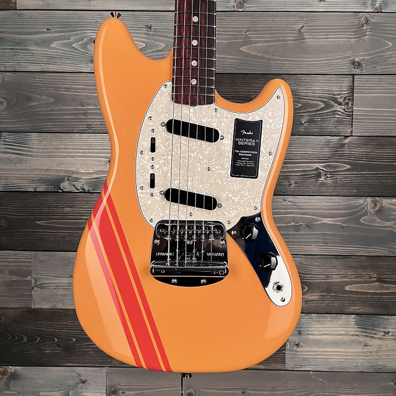 B STOCK Fender Vintera II '70s Competition Mustang, Competition Orange image 1