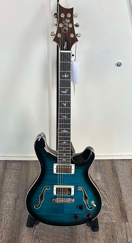 PRS SE Hollowbody II Piezo open box 2022 Peacock Blue Burst image 1