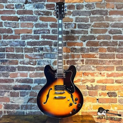 Q-Caster: Best Choice Products Semi-Hollow Body Electric Guitar w/ Mods & Upgraded Pickups (2020s - Sunburst) image 2