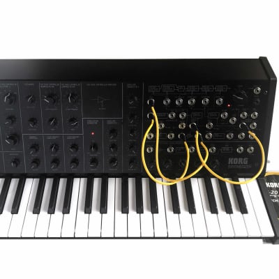 2013 Korg MS-20 Mini Semi-Modular Analog Synthesizer With 5 Patch Cables & KA350 AC Adapter