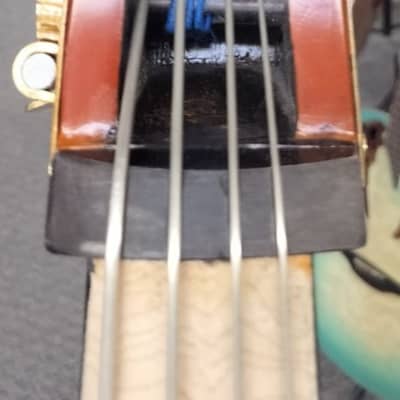Palatino VB-004 Crack-Resistant Upright Bass with Padded Bag, 3/4 Size image 7