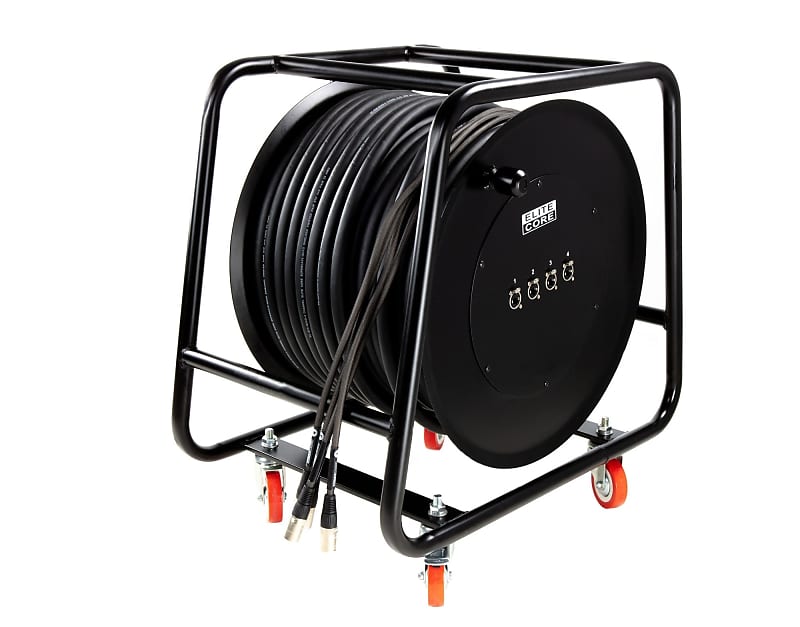 Elite Core SUPERCAT6-QUAD-REEL-300 Rugged Shielded Super Cat6 Quad Solid-Conductor Cable On Heavy Duty Reel, 300