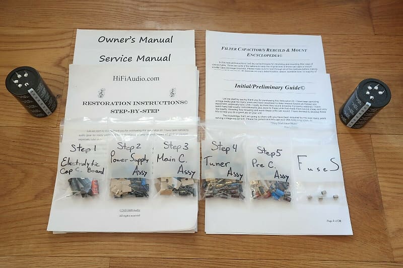 Yamaha CR-1020 restoration kit filter capacitor repair rebuild fix  			