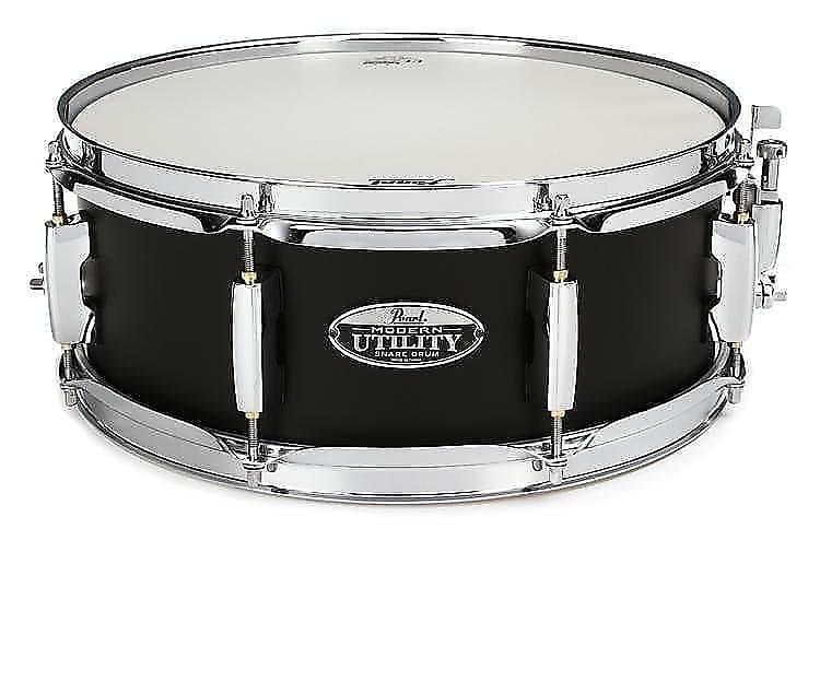 Pearl MUS1350M227 5x13" Modern Utility Maple Snare Drum in Satin Black image 1