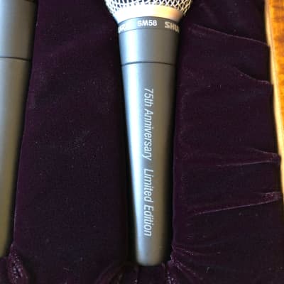 SHURE 75th Anniversary SM57 & SM58 Collector Set in LTD ED | Reverb