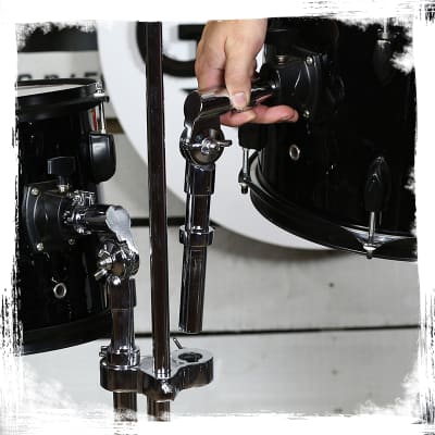 Double Tom Drum Stand - GRIFFIN Cymbal Holder Mount Arm Duel Percussion Hardware image 8