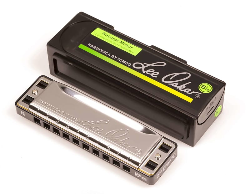 Genuine New Lee Oskar 1910 Natural Minor Harmonica or Harp. Key of B Flat  Minor