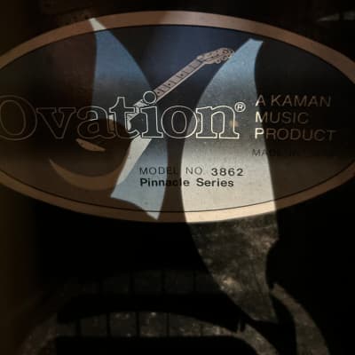 Ovation 3862 Pinnacle series, electro-acoustic, hardcase image 6