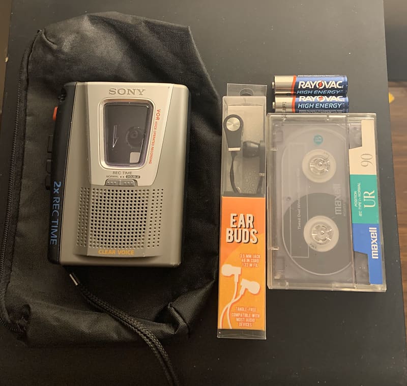Sony VOR Cassette Recorder Walkman + Accessories Reverb