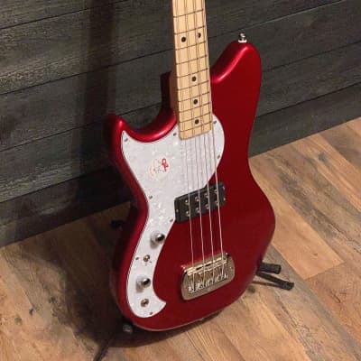 G&L Tribute Fallout Left Handed Red Electric Bass Guitar image 2