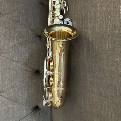 Guardala Pro-Custom Alto Sax 401CL mid-90s - Clear Lacquer Over Goldbrass with Triple Silver Plated Keys image 5