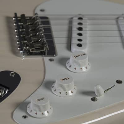 Fender Custom Shop Stratocaster 1955 Hardtail Aged White Blonde R129782 Bild 8
