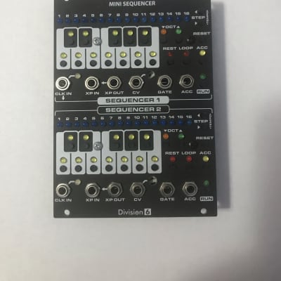 Division 6 Dual Mini Sequencer Eurorack Modular Synthesizer image 1