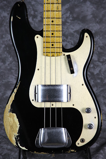 Fender Custom Shop 1957 Precision Bass Heavy Relic - Black image 1