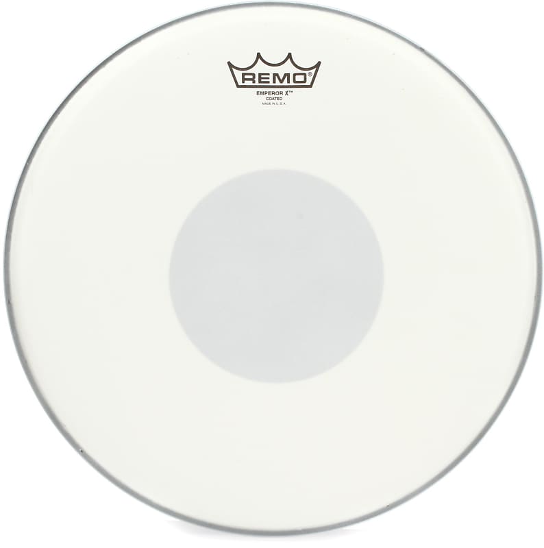 Remo Emperor X Coated Drumhead - 14 inch - with Black Dot (2-pack) Bundle image 1