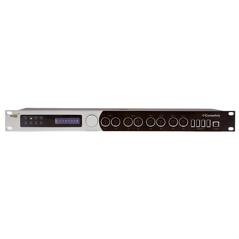 iConnectivity MioXL 8-in/12-out 5-Pin DIN-MIDI Desktop Audio Recording Interface image 1
