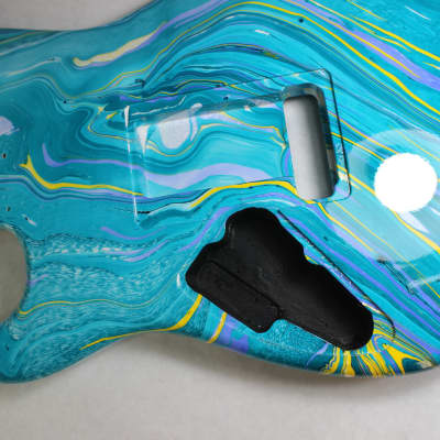 Multi color Player grade Alder HxS guitar body - fits Fender Strat Stratocaster neck Floyd Rose J1570 image 10