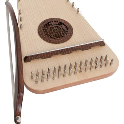 Roosebeck PSRARR Alto Rounded Psaltery Right-Handed w/Psaltery Bow, Tuning Tool & Rosin image 1