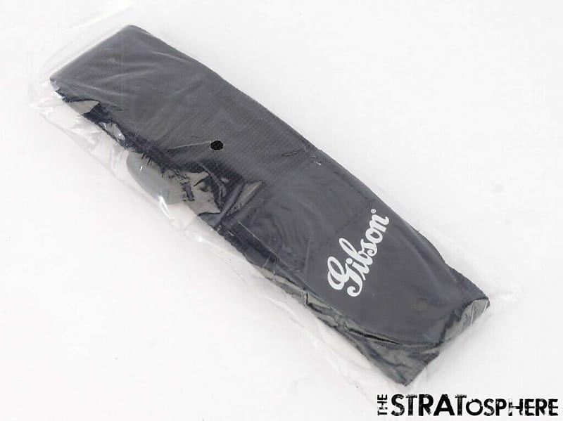 Gibson Black Nylon GUITAR STRAP, for Les Paul Standard SG Reverb